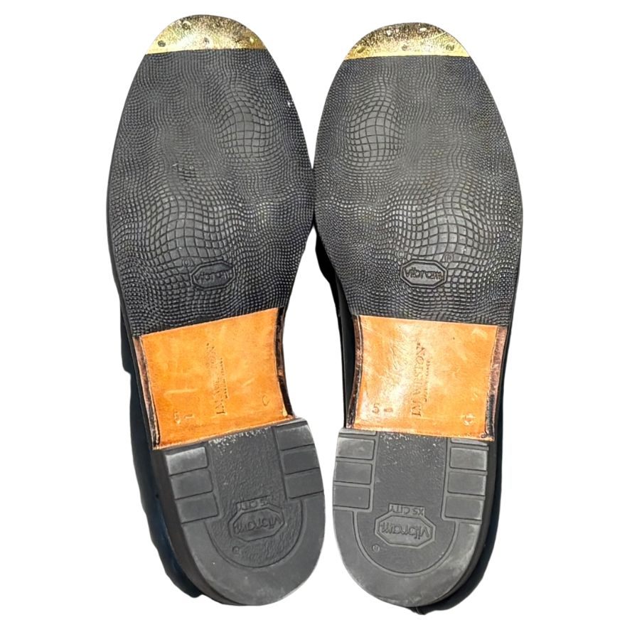 ジェイエムウエストン レザーシューズ 180 シグネチャーローファー カーフ ボックスカーフ  ブルー メンズ サイズ5.5C J.M.WESTON ローファー 約24.0cm【LA】【中古】