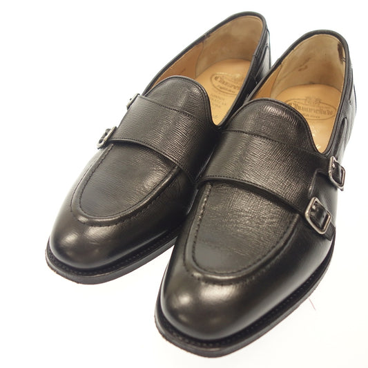 Good Condition◆Church Leather Shoes Double Monk Cratford Men's Black Size 80F Church's [AFD2] 