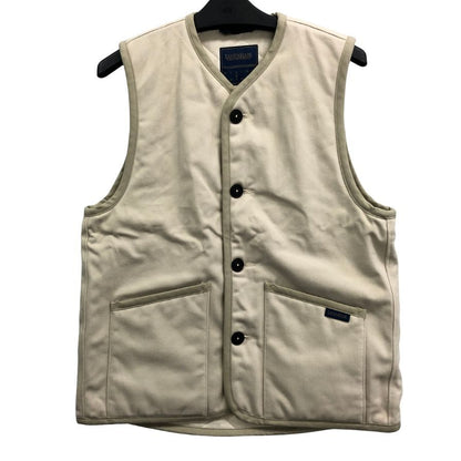 極美品◆ラベンハム キルティングべスト SLJ4038 イギリス製 ホワイト サイズ38・M LAVENHAM 【AFB2】