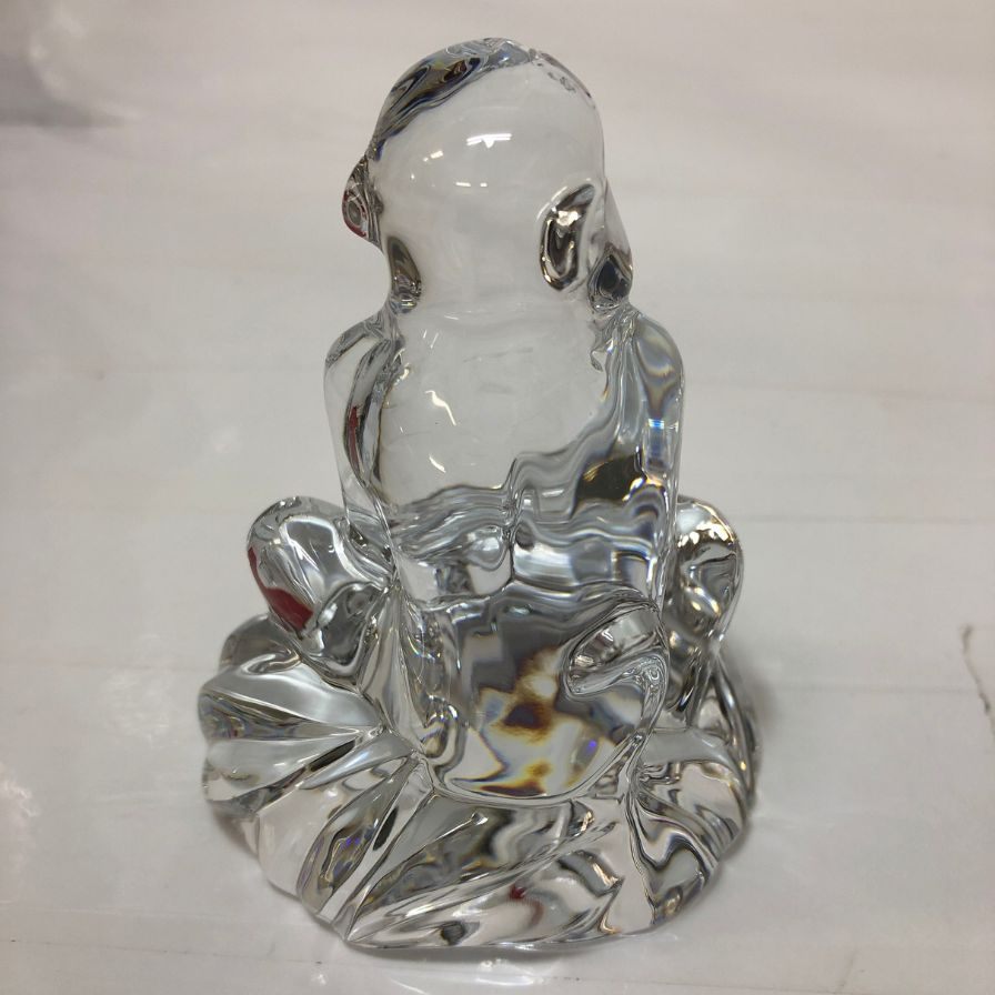 バカラ クリスタルオブジェ 干支 猿 Baccarat【AFB55】【中古】