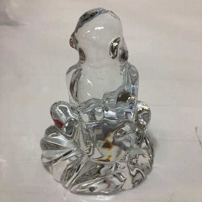 バカラ クリスタルオブジェ 干支 猿 Baccarat【AFB55】【中古】
