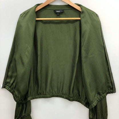 中古◆セオリー ナイロンブルゾン カーキ サイズS レディース theory 【AFB8】