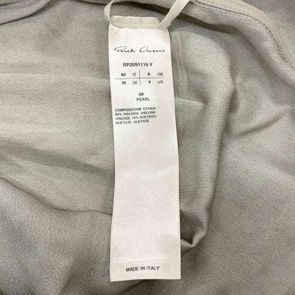 美品◆リックオウエンス ギャザーウエスト チュニック RP20S1116-Y サイズ40 ベージュ レディース Rick Owens 【AFB1】