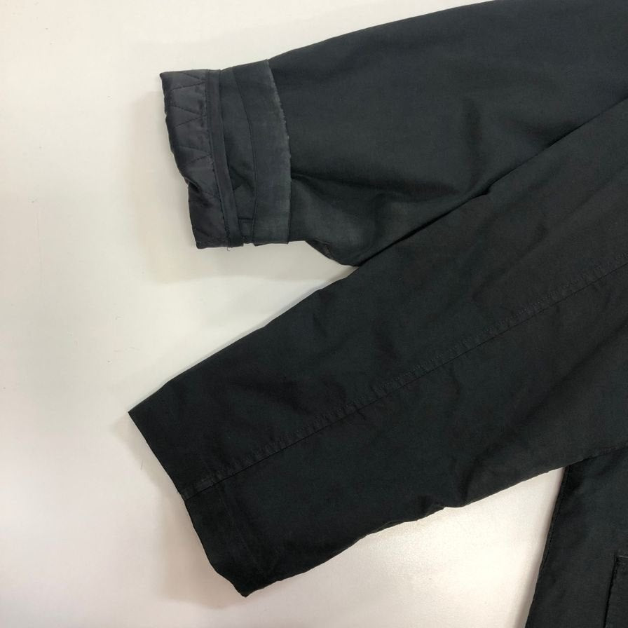 中古◆ポロラルフローレン ハーフコート 90年代 中綿ライナー付き ブラック メンズ サイズL Polo Ralph Lauren 【AFB9】