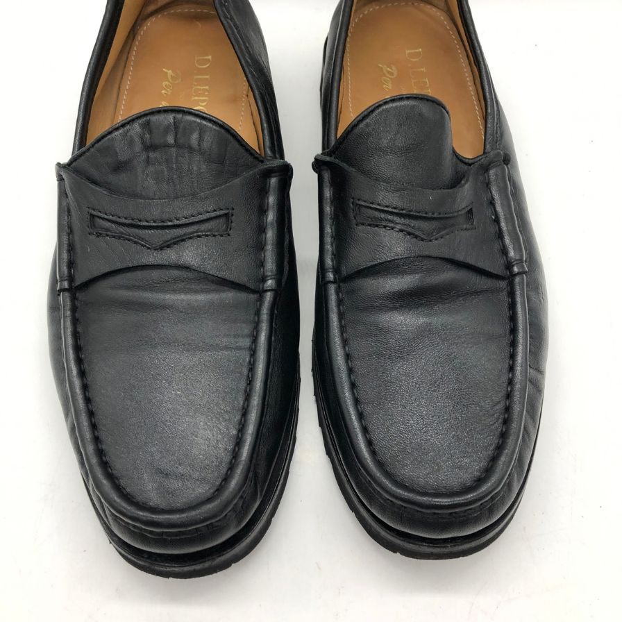 ダニエル レポリ ローファー 9105 ナッパレザー BLACK サイズ43 メンズ DANIELE LEPORI 約27.5cm【AFD2】