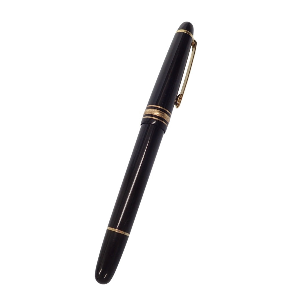 美品◆モンブラン マイスターシュテュック 万年筆 4810 ペン先18K 750 黒×ゴールド MONTBLANC【AFI4】