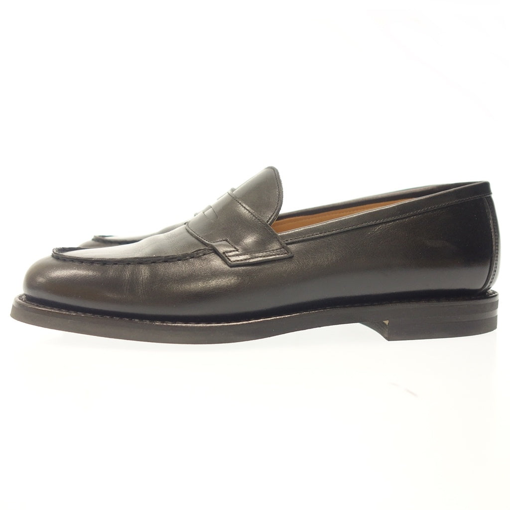 Very good condition ◆ Lapoche leather shoes penny loafers KATE Dutch Taloe Men's Black Size US8 LAPOCHE [AFD2] 
