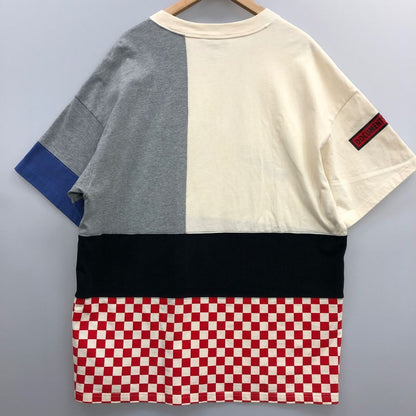 中古◆バーバリー Tシャツ パネルデザイン サイズXL メンズ 総柄 Burberry 【AFB8】
