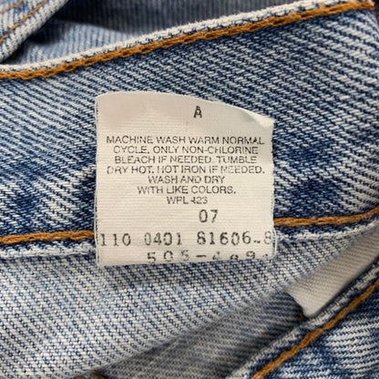 リーバイス デニムパンツ 505 90年代 USA製 ボタン裏110M インディゴ メンズ サイズ W36 L30 LEVI’S 【AFB33】