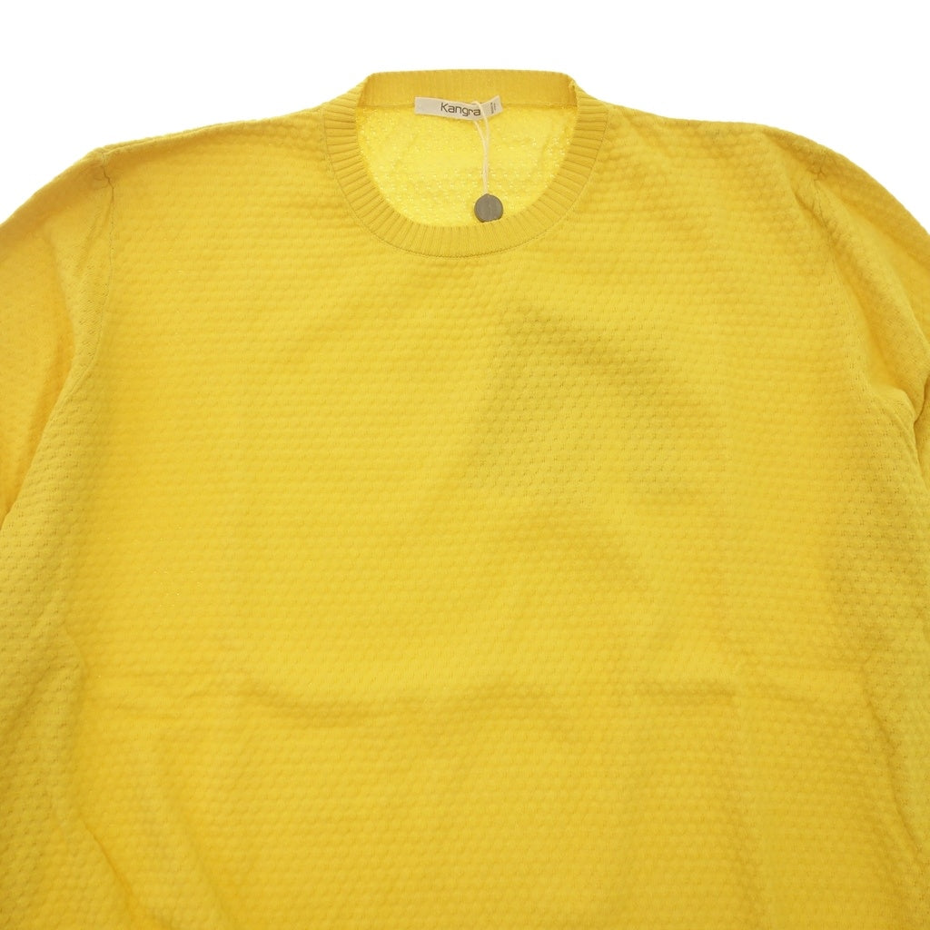 Like new ◆ Kangra T-shirt Cotton Men's Size 58 Yellow Kangra [AFB15] 