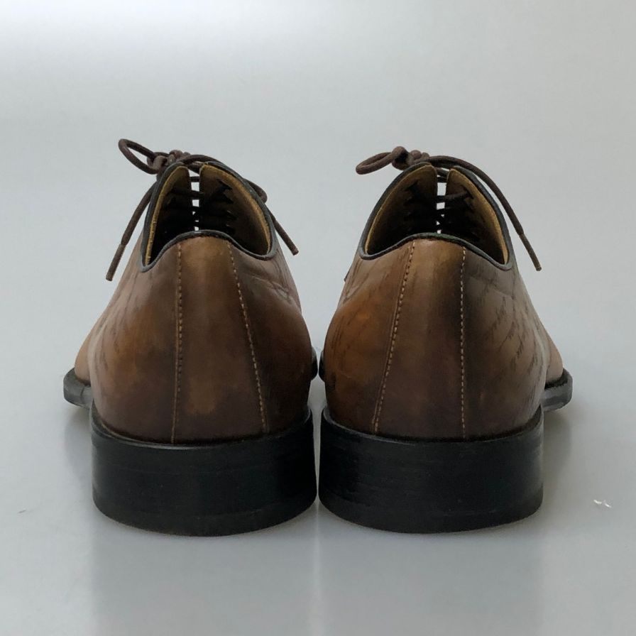 ジョージゴードン レザーシューズ ホールカット メンズ サイズ40 ブラウン GEORGE GORDEN 約25.0cm【PTM2】
