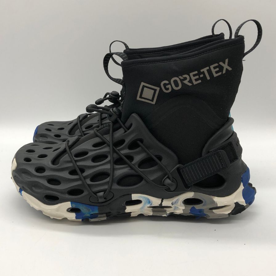 メレル スニーカー ハイドロモック ゴアテックス hydro moc at neo gtx 1trl ブラック系 ブルーカモフラ メンズ サイズ7 merrell 約24.0cm【AFD9】
