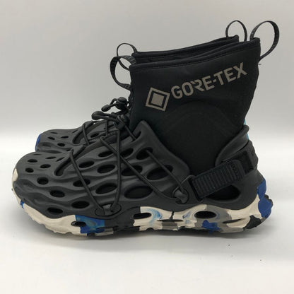 メレル スニーカー ハイドロモック ゴアテックス hydro moc at neo gtx 1trl ブラック系 ブルーカモフラ メンズ サイズ7 merrell 約24.0cm【AFD9】