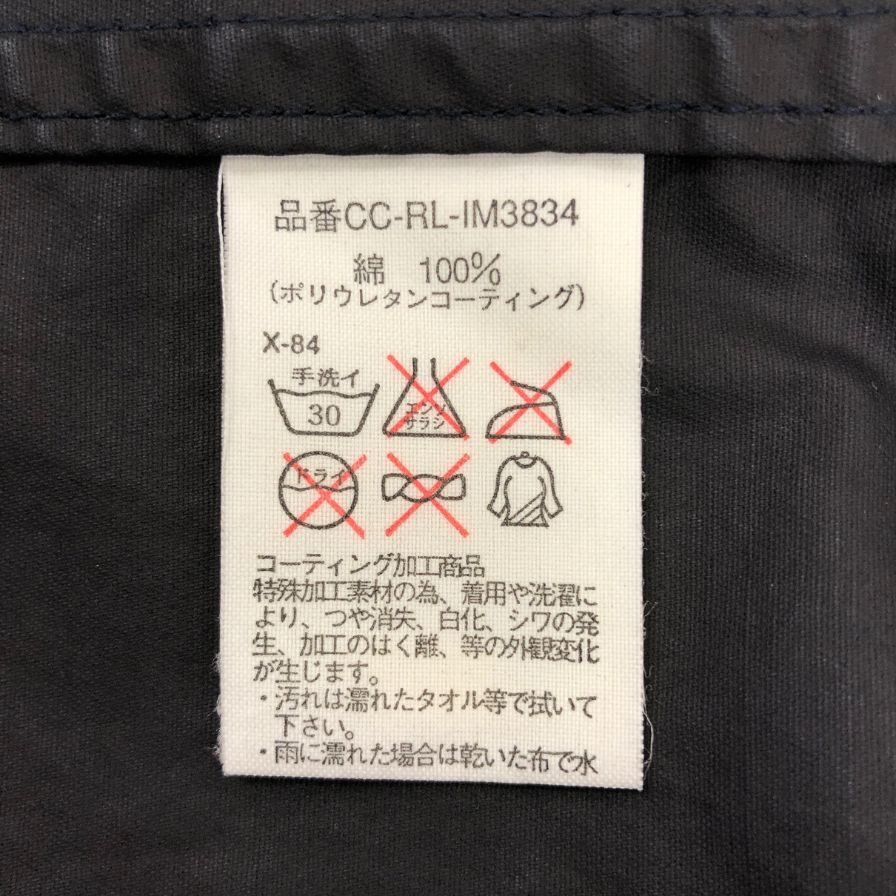 中古◆ポロ ラルフローレン ステンカラーコート ネイビー メンズ サイズM Polo Ralph Lauren 【AFB11】