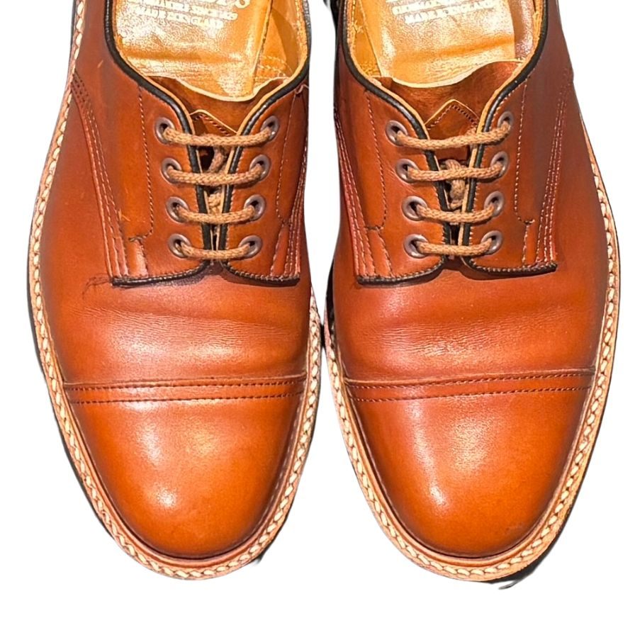 トリッカーズ レザーシューズ ストレートチップ M798 カーフ サイズUK8 メンズ ブラウン Tricker’s ビジネスシューズ 約26.5cm【LA】【中古】