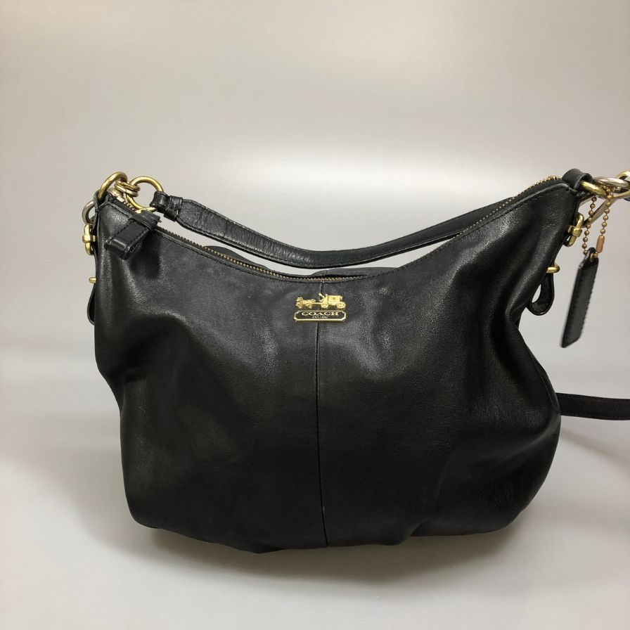 コーチ ショルダーバッグ マディソン ホーボー レザー ブラック レディース 15959 COACH【AFE5】