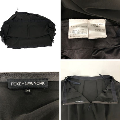 フォクシー ニューヨーク チューブトップ フレアスカート セットアップ 21612 レディース サイズ38 ダークブラウン FOXEY NEW YORK 【AFB7】