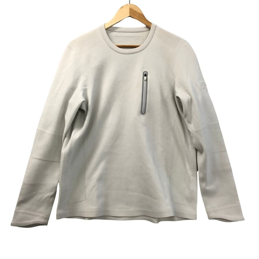 中古◆デサント ハイテク長袖Tシャツ アイボリー メンズ サイズ0 DESCENTE 【AFB33】