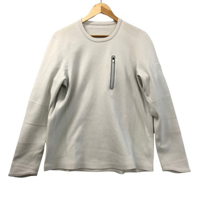 中古◆デサント ハイテク長袖Tシャツ アイボリー メンズ サイズ0 DESCENTE 【AFB33】