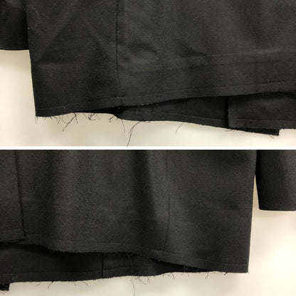 美品◆リアボバーグ ブレザー ジャケット ロウエッジ仕様 イギリス製 ブラック メンズ サイズ4 lea boberg 【AFF20】