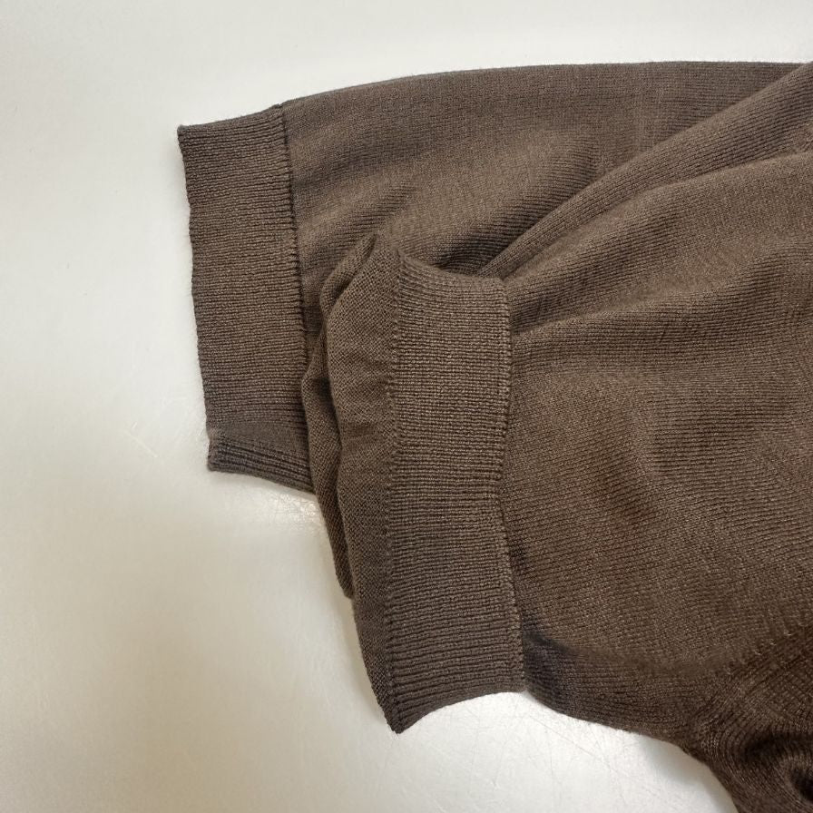 美品◆ジョンスメドレー ニットポロ ブラウン系 サイズXS メンズ JOHN SMEDLEY 【AFB10】