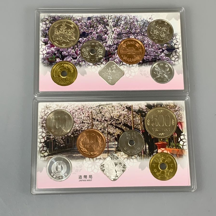 【12セット】造幣局 桜の通り抜け 貨幣セット 銀メダル付随 2011・2012・2013・2014・2015・2016・2017・2018・2019 額面666円 MINT SET【AFI4】【中古】