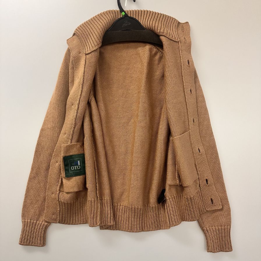 美品◆ザノーネ キョート カーディガン ベージュ サイズ44 メンズ ZANONE CHOTO 【AFB27】