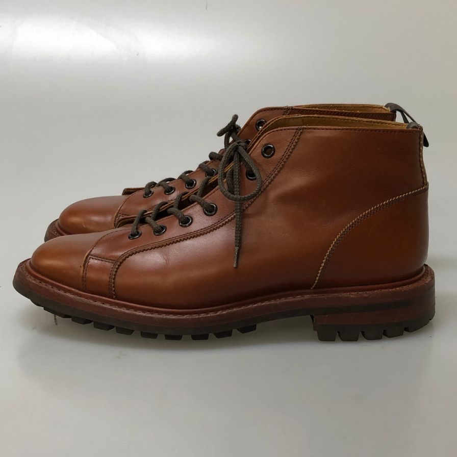 トリッカーズ モンキーブーツ M6077 イングランド製 メンズ サイズUK7.5 ブラウン Tricker's 約25.5cm【AFC45】