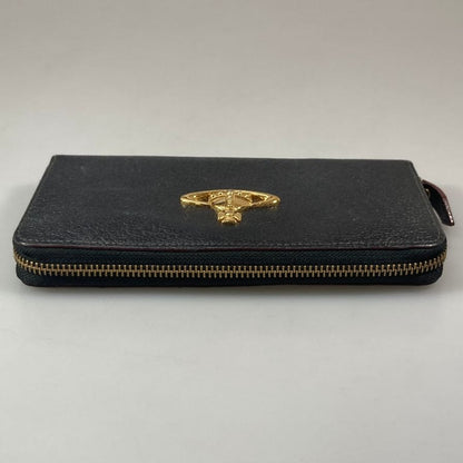 ヴィヴィアンウェストウッド 長財布 レザー オーブ 黒 Vivienne Westwood【AFI4】