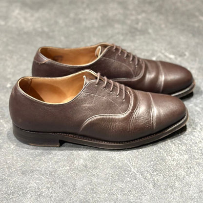 ロイドフットウェア レザーシューズ ストレートチップ  ダークブラウン  サイズUK6 Lloyd Footwear  約24.5cm【LA】【中古】
