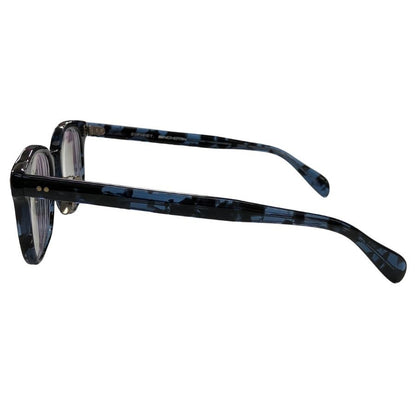 ソフネット×金子眼鏡 24AW 眼鏡 BINCHOTAN WELLINGTON GLASSES ブルー×ブラック メンズ SOPH-232082 SOPHNET.【AFI11】