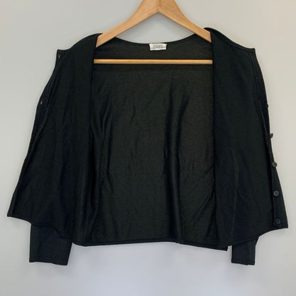 美品◆フォクシー ブティック カーディガン アクリル 14286 ブラック レディース サイズ40 FOXEY BOUTIQUE 【AFB9】