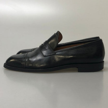 サルバトーレ フェラガモ スリッポン キャップトゥ ブラック サイズ26R メンズ Salvatore Ferragamo 約26.0cm【AFC28】
