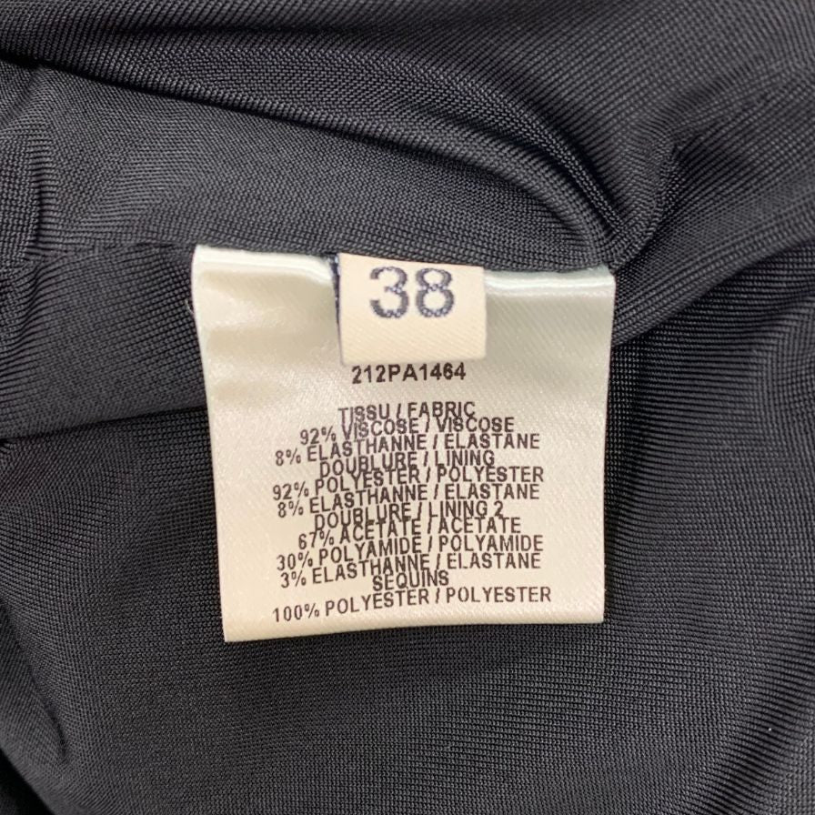 アレクサンドルボーティエ スパンコール ひざ丈パンツ スパッツ レディース サイズ38 ブラック ALEXANDRE VAUTHIER 【AFB16】