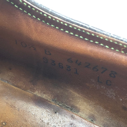 フローシャイム レザーシューズ ロングウィング グレインレザー ゴールデンハーベスト ライトブラウン メンズ サイズUS10.5 FLORSHEIM 約28.5cm【AFC32】