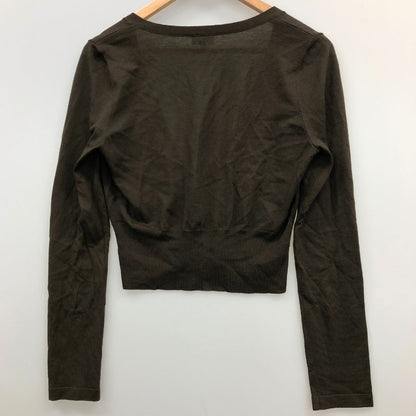 中古◆フォクシー カーディガン ウール ニット 24219 ブラウン レディース サイズ40 FOXEY 【AFB6】