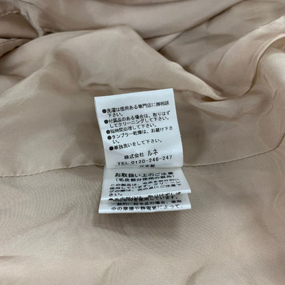 中古◆ルネ コート 6638010A ノーカラー ウール アンゴラ アイボリー レディース サイズ34 Rene 【AFF22】