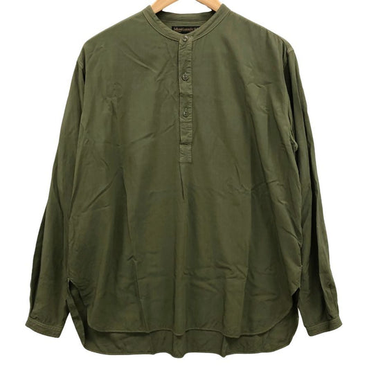 美品◆フルカウント シャツ 4074 長袖 レーヨン プルオーバー メンズ グリーン サイズフリー FULLCOUNT 【AFB42】