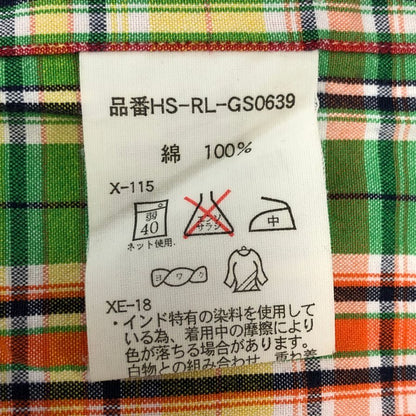 美品◆ラルフローレン ボタンダウンシャツ 90S オールド チェック メンズ サイズM Ralph Lauren 【AFB39】