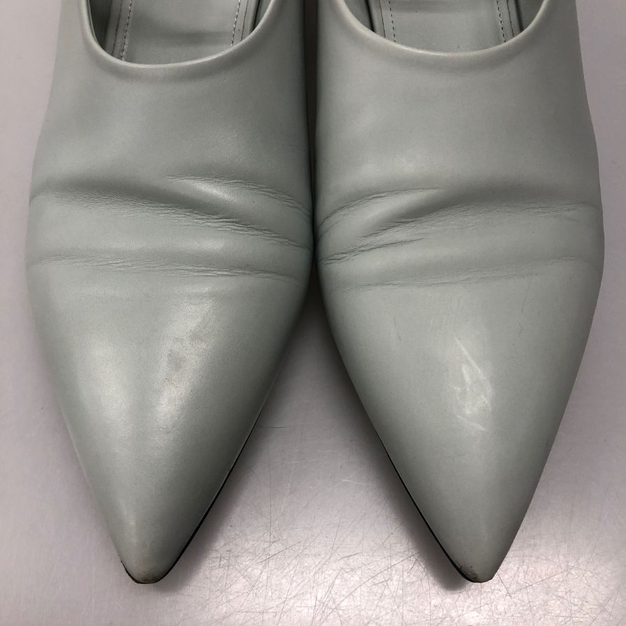 ジルサンダー アンクルリング パンプス レディース サイズ40 ライトブルー JIL SANDER 約26.0cm【AFD5】