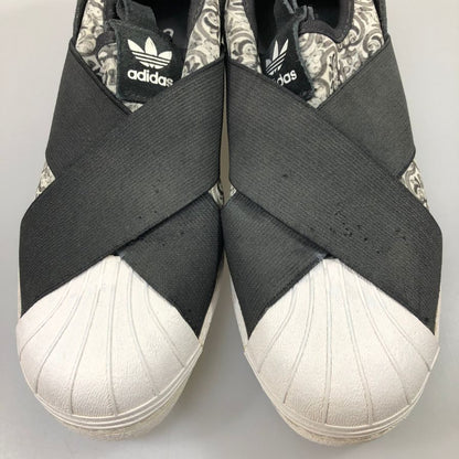 アディダス スリッポン BY9141 ブラック系 レディース サイズ22.5 adidas 約22.5cm【AFC46】