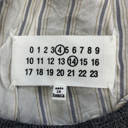 中古◆メゾン マルジェラ 22AW クルーネックニット ダメージ加工 グレー メンズ サイズM SI1HA0005 Maison Margiela 【AFB5】