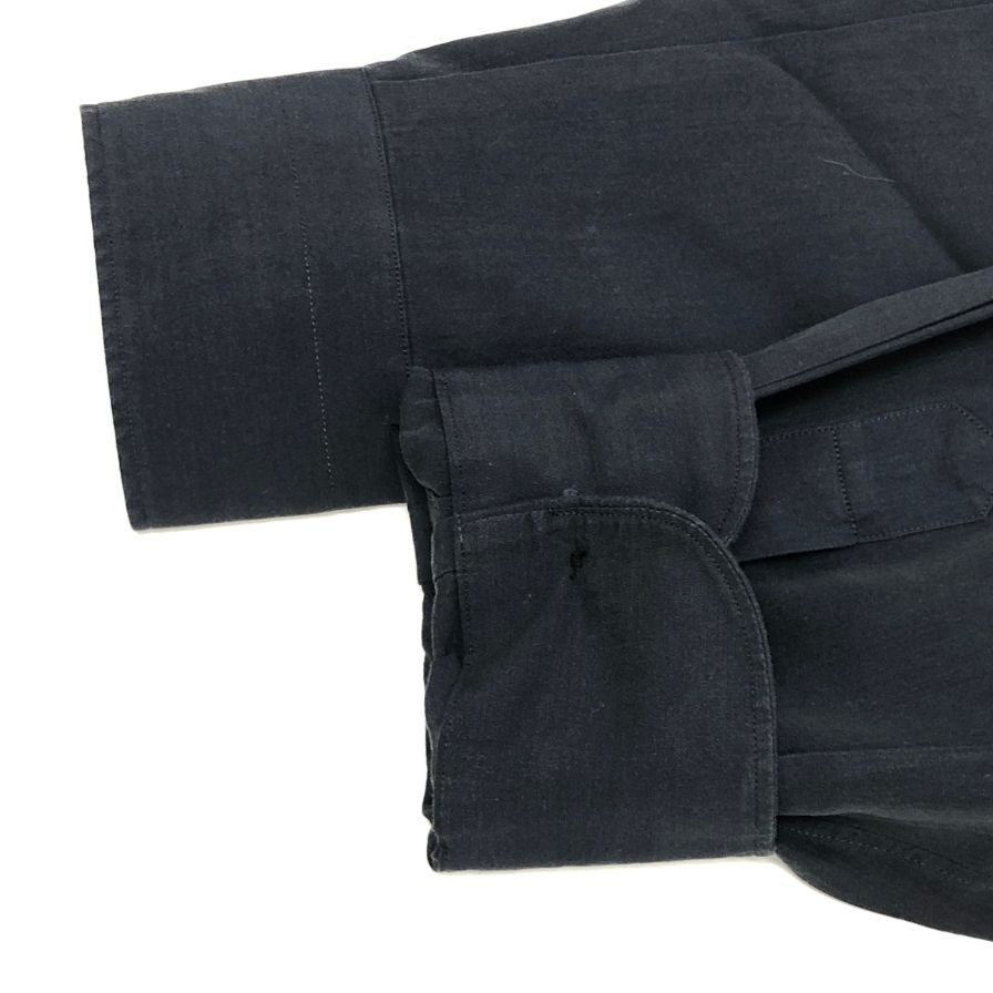 極美品◆コモリ 長袖シャツ ネイビー メンズ サイズ3 C03-02001 COMOLI 【AFB18】