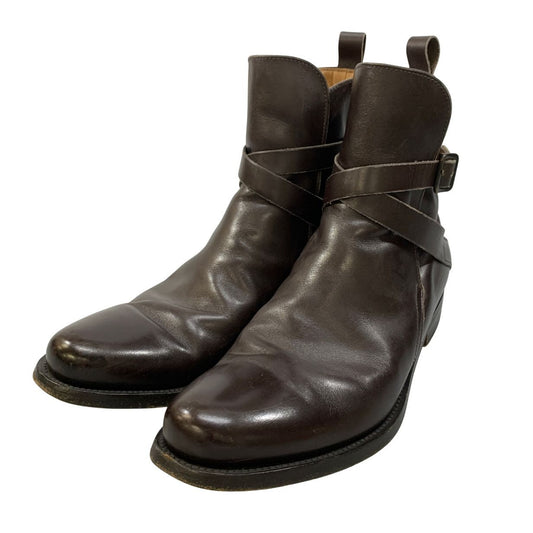 ジルサンダー ハーネスブーツ レザー ブラック メンズ サイズ8 JIL SANDER 約27.0cm【AFC19】