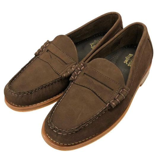 ジーエイチバス ローファー ウィージャンズ ヘリテージ スエード サイズ7 メンズ ブラウン G.H.Bass&Co. WEEJUNS ローファー 約25.5cm【LA】【中古】