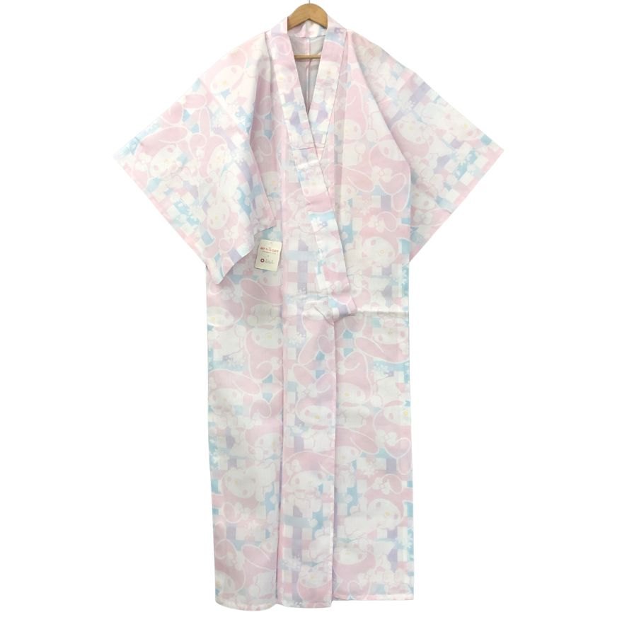 ふりふ 浴衣 サンリオ マイメロディ サイズM レディース ピンク系【AFB13】【中古】