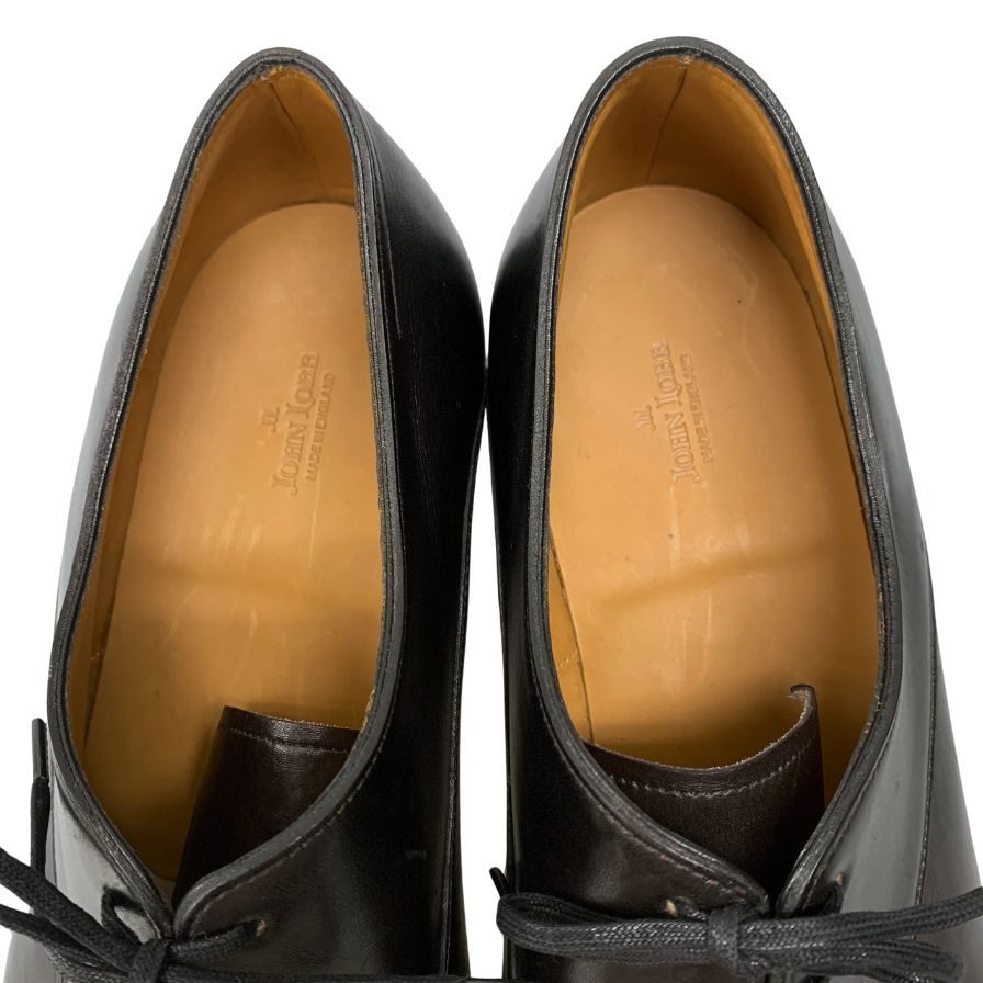 ジョンロブ レザーシューズ ベケッツ ストレートチップ カーフ ブラック UK11E メンズ 革靴 JOHN LOBB BECKETTS CALF ビジネスシューズ 約29.5cm【LA】【中古】