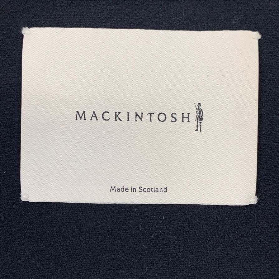 極美品◆マッキントッシュ ダンケルド ゴム引きコート サイズ38 メンズ ネイビー  MACKINTOSH 【AFA22】