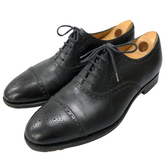 ジョンロブ レザーシューズ セイモア 8695ラスト 8Eサイズ メンズ ブラック JOHN LOBB SEYMOUR ビジネスシューズ 約27.5cm【LA】【中古】