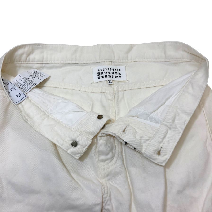 メゾンマルジェラ ジーンズ 5ポケット デニム パンツ スリムフィット ⑩ ホワイト メンズ サイズ44 Masion Margiela 【AFB7】